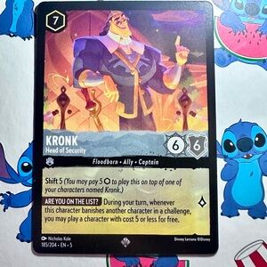 kronk 185/204 [emperors new groove] - super rare — lorcana: shimmering skies